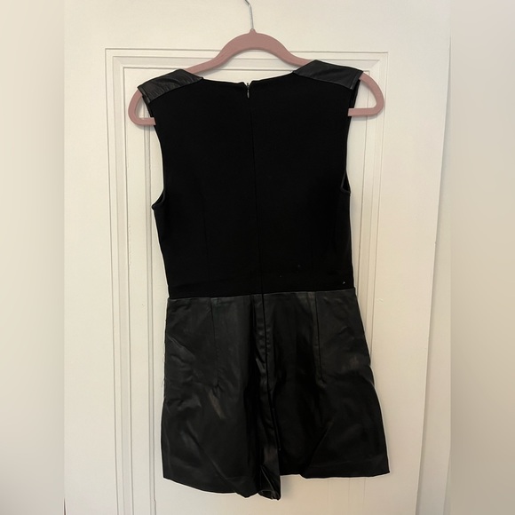 Zara Vegan Leather Romper - Picture 2 of 2